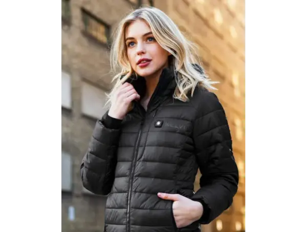 Kelvin Coats Aura Women's Heated Jacket in Jet Black - Image 5